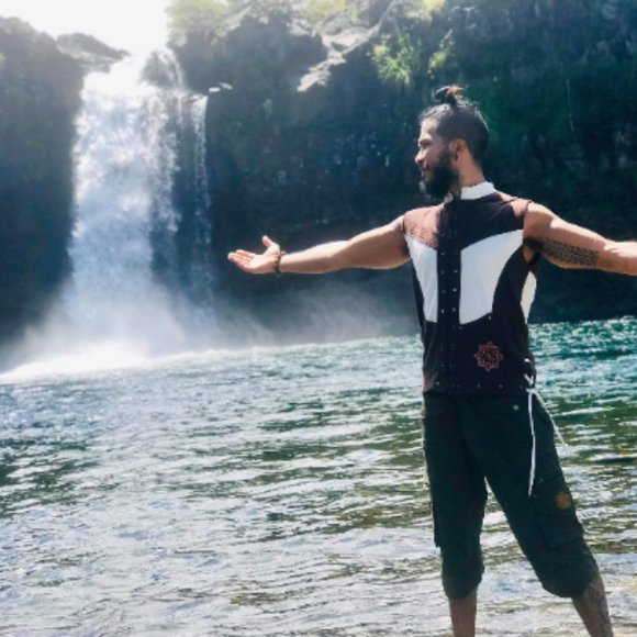Men’s Flower of Life Embroidered Vest